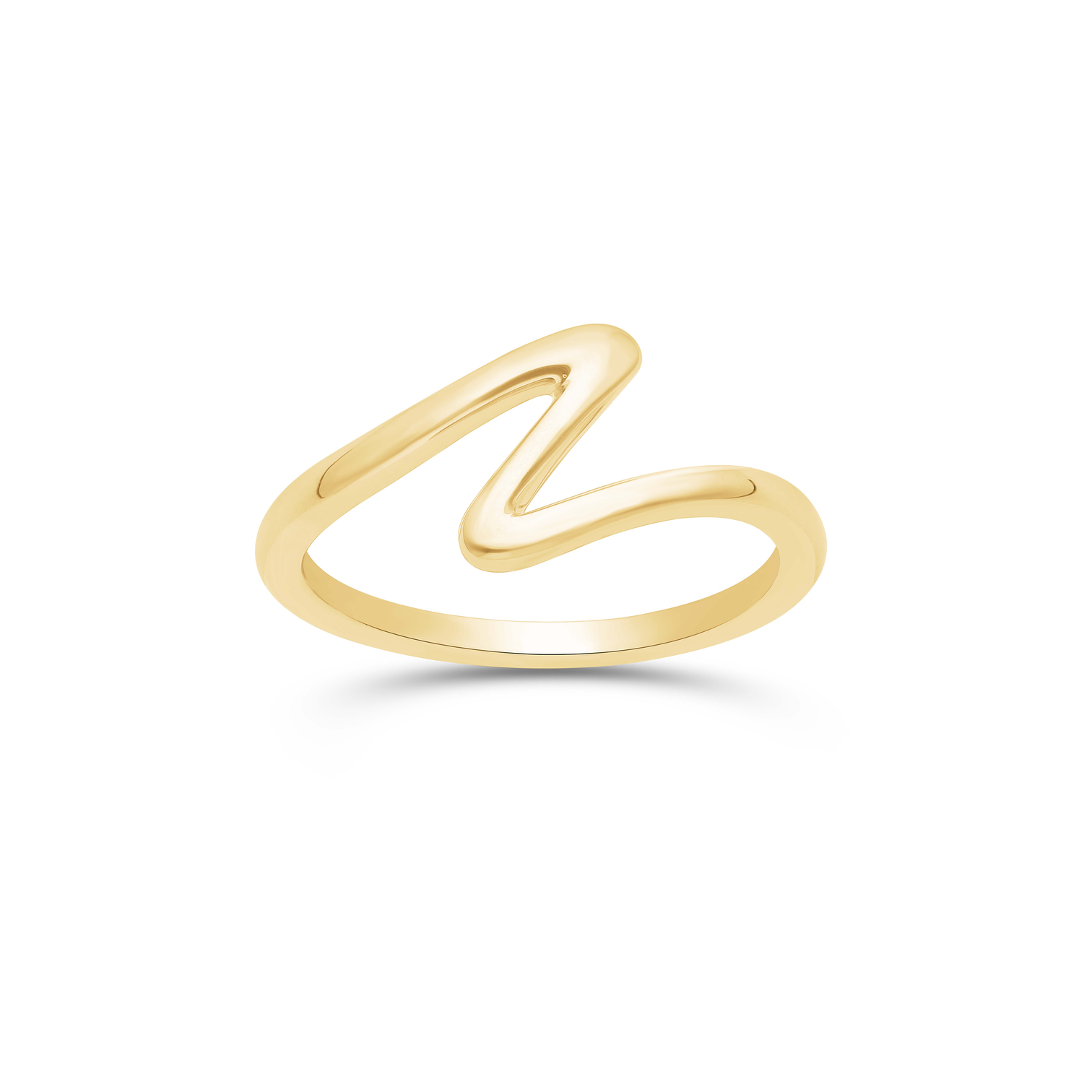Sabel Collection Yellow Gold Freeform Wave Ring